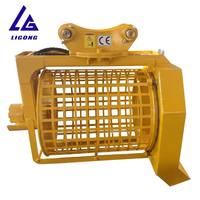 Broyeur de sol pour mini-excavatrice, idéal pour espaces étroits, tri du sable et du gravier, capacité 1-5 tonnes