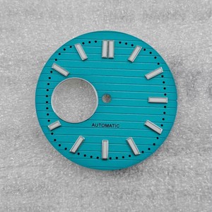 Cadran NH38 de 30,5 mm Vert Lumineux Intense pour Montre au Design <span class=keywords><strong>Nautilus</strong></span> avec Surface Creuse, Spécifiquement pour l'Application NH35 - Product Image 6