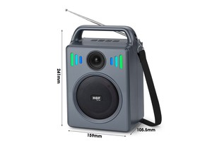 NOUVEAU Gu-180 20W RGB Enceinte portable sans fil Bluetooth à chargement solaire, Woofer actif pour fêtes et <span class=keywords><strong>DJ</strong></span> en extérieur, <span class=keywords><strong>Radio</strong></span> FM/TF/USB - Product Image 6