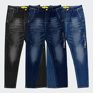 Pantalones vaqueros con botones para hombre, venta al por mayor, China