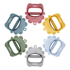 Neuheit <span class=keywords><strong>2025</strong></span> BPA-freier Beißhandschuh für Babys – Beißspielzeug aus Silikon für Säuglinge von 0–6 Monaten, sensorisches Kauspielzeug im Cartoon-Tier-Design, Großhandel - Product Image 6