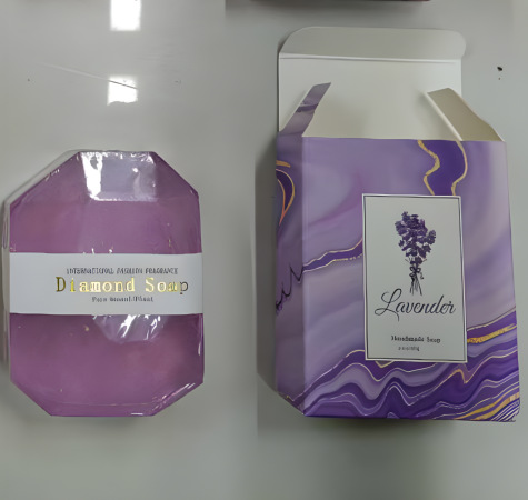 Lavender diamond soap