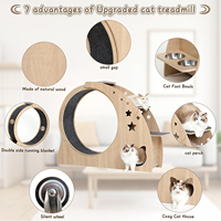 Roue d'exercice pour chat, grandes roues pour chat de 41.3 "de haut pour chats d'intérieur, roue de course pour tapis de course pour chat pour chats d'intérieur avec roue silencieuse
