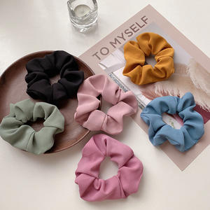 Grosir Kain Bergaris Kustom Hijau Jepit Rambut Biru Gelap Cierre Ikat Rambut Kerut Pastel Pro Gingham Ikat Rambut Scrunchies untuk Wanita - Product Image 1