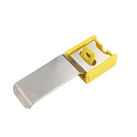Bouton de verrouillage électrique industriel durable, interrupteur de changement de type allongé, à clé, auto-adhésif, en ABS et fer