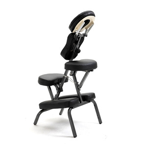 Tragbarer <span class=keywords><strong>Massage</strong></span>-Faltstuhl aus Leder für den Einsatz vor Ort, mit Reisetasche, 210,5*97CM, Schwarz/Blau, 12,7KG für den Körper RB - Product Image 5
