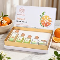 Ensemble de soins pour la peau des femmes à l'acide hyaluronique fermenté, à la niacinamide, à la vitamine C, antioxydant, unifiant le teint, hydratant, éclaircissant, blanchissant