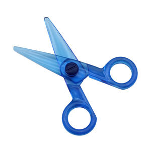 กรรไกรพลาสติกเพื่อความปลอดภัยสำหรับเด็ก กรรไกรนิรภัยสำหรับเด็ก 2 ชิ้น กรรไกรตัดกระดาษแบบพกพาสำหรับเด็กเล็ก สำนักงานขนาดเล็ก - Product Image 3