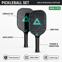 Ensemble complet de raquettes de pickleball authentiques - 40 cm x 8 mm, parfait pour l'entraînement sportif et les compétitions des étudiants