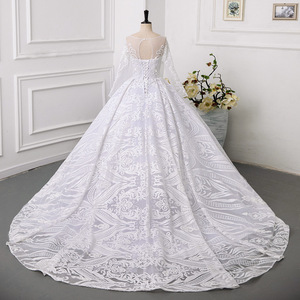 AL1806 2024 Vente chaude Robe de mariée personnalisée en dentelle, Robe de mariée blanche élégante, Robe de bal, Robe de mariée <span class=keywords><strong>civile</strong></span> - Product Image 6