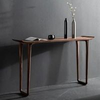 Nouvelle console murale en bois massif de style chinois, table d'entrée longue pour hôtel, meuble d'entrée inspiré du Zen, table relevable