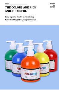 Pinturas acrílicas de gran capacidad, pinturas acrílicas de buena calidad <span class=keywords><strong>para</strong></span> DIY, zapatos, <span class=keywords><strong>ropa</strong></span>, <span class=keywords><strong>pintura</strong></span> de pared de madera, 500 ml, gran oferta - Product Image 3