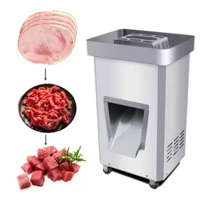 Cortador de carne Manual de buena calidad, rebanador de carne profesional de pie, 12 cubos de carne frescos