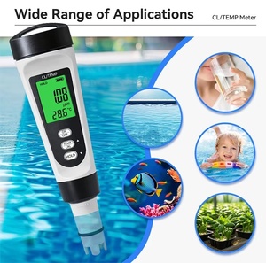 Detector de Cloro y Monitor de Temperatura Digital 2 en 1 Directo de Fábrica, Probador de Calidad del Agua de Alta Precisión para Piscinas, Spas y Hogares, OEM - Product Image 1