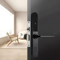 Cerradura Inteligente Delgada e Impermeable para Hotel con Software Gratuito y Cerradura Europea para Puerta de PVC