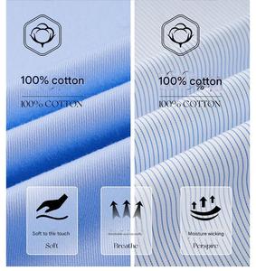 Logo personnalisé 40% coton 60% polyester chemise d'affaires à manches courtes vêtements de travail vêtements de cérémonie unisexe <span class=keywords><strong>professionnel</strong></span> chemise bleue - Product Image 3