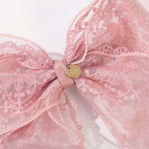 Barrettes <span class=keywords><strong>et</strong></span> pinces à cheveux en dentelle <span class=keywords><strong>et</strong></span> perles pour filles, style coréen mignon – Accessoires de fête européens <span class=keywords><strong>et</strong></span> américains en <span class=keywords><strong>noir</strong></span> <span class=keywords><strong>et</strong></span> <span class=keywords><strong>blanc</strong></span> - Product Image 2