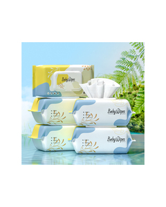 Lingettes Premium pour les mains et <span class=keywords><strong>la</strong></span> bouche des bébés avec couvercle, douces et non irritantes, pour le nettoyage domestique, 80 lingettes par paquet. - Product Image 3