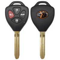Llave Remota Universal con Cable XKTO02EN XKTO22EN, Versión Mejorada de 4 Botones para Programación de Llaves de Auto, Llave Remota Universal para Automóvil