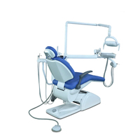 Unidad de Tratamiento Dental Ergonómica y Moderna con Lámpara LED con Sensor y Escupidera Giratoria de Cerámica para Consultorios Dentales Europeos