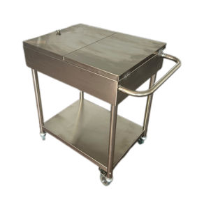 Chariot à lunch en acier inoxydable VICTORY avec roue en inox Équipement de cuisine pour hôtels, restaurants et supermarchés - Product Image 6