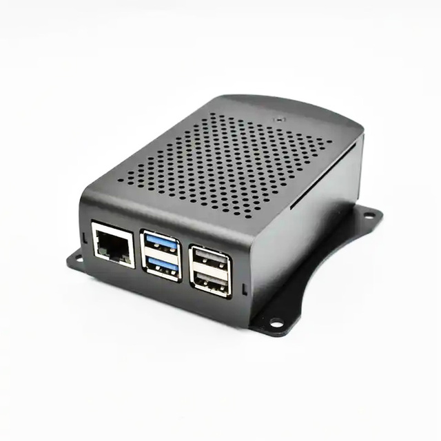 Factory Direct and Custom Logo Brand Metal Aluminum Housing Vesa Case with Fan for Raspberry Pi 5 8gb 4GB From MaidaTech
