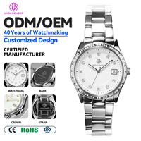 Reloj de Pulsera de Acero Clásico de Cuarzo para Mujer, Resistente al Agua, con Etiqueta Privada, Venta al Por Mayor Personalizada OEM, Undecember