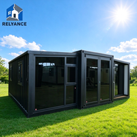 RELYANCE Kit de Tiny House en Promotion Villa Préfabriquée Abordable 2 Chambres Toit Plat Maison Extensible Bâtiment de Bureau 20ft40ft