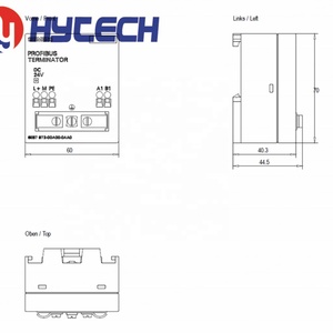 Hytech SIEMENS ตัวต้านทานการยกเลิก RS485แบบ ET200 DP 6ES7972-0DA00-0AA0สำหรับการยกเลิกเครือข่าย PROFIBUS/MPI - Product Image 3