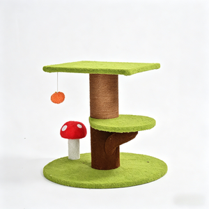 <span class=keywords><strong>Meilleur</strong></span> Arbre à Chat Traditionnel Vert Marron 60x60x93cm Meuble Multifonctionnel Premium pour Chats - Product Image 3