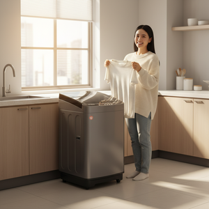 Machine à laver entièrement automatique de 9 kg avec commande mécanique, efficacité énergétique A++, prix d'usine pour les ménages et les hôtels - Product Image 4