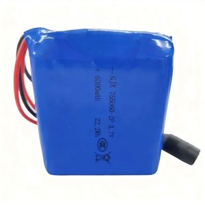 <span class=keywords><strong>Batterie</strong></span> polymère souple 755060, <span class=keywords><strong>batterie</strong></span> au lithium 3.7V 7.4V 6000mAh, pack <span class=keywords><strong>de</strong></span> batteries Lipo, vente en gros - Product Image 2