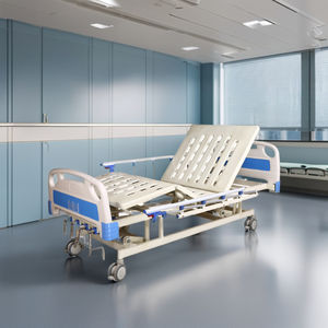 Tempat Tidur Rumah Sakit Manual 5 Engkol, Dapat Disesuaikan, Bahan <span class=keywords><strong>ABS</strong></span>, untuk Perawatan Pasien, Penjualan Langsung Pabrik - Product Image 4