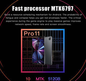 Tablette Android éducative <span class=keywords><strong>Pro</strong></span> 14 12 pouces double SIM, processeur MTK, 16 Go + 1 To de stockage, fonction d'appel téléphonique, divertissement, PC - Tout neuf - Product Image 6