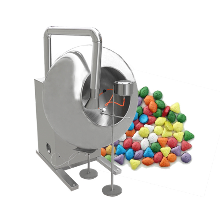 BYC-1500 Big Capacity SS304 With Inner And Outer Heating Chocolate Tablet Film Coating Machine