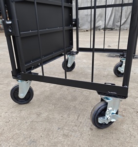 Meistverkaufter Schwerlast-Trolley-Käfig Faltbarer Rollcontainer Lagerwagen Logistik-Stahlhandwagen Transportkarren - Product Image 5