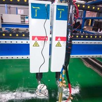 Machine de découpe CNC à double mode flamme-plasma, ensemble complet de découpe avec moteur pas à pas, portique et assemblage de levage à vis mère, garantie de 2 ans