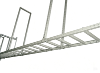 Plateau d'escalier en acier au carbone en forme de U standard avec surface galvanisée à chaud pour la construction industrielle et la pose de câbles