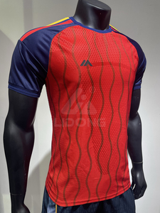 Uniforme de Fútbol Profesional Personalizado, Conjunto de <span class=keywords><strong>Camiseta</strong></span> de Fútbol <span class=keywords><strong>España</strong></span>, Equipaciones de Fútbol Retro - Product Image 3