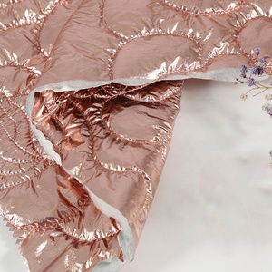 Tela de Chaqueta Acolchada de Algodón con Estampado de Papel de Aluminio, Metálica, de Moda - Product Image 5