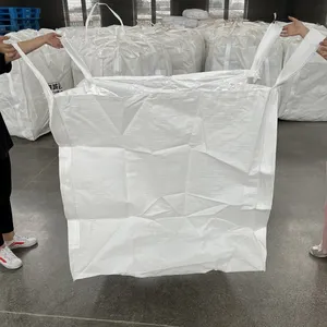 1 ton 1.5 ton PP big bag packaging jumbo bulk fibc bags per sabbia materiale da costruzione fertilizzante chimico farina