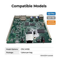 Nouvelle carte de contrôle de bureau Amlogic C76 A113D pour S21 Pro/T21 avec processeur AMD, canal DDR simple jusqu'à 8 Go de RAM