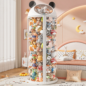 Tổ Chức Búp Bê Lưu Trữ Xô Hộp Thùng Với Dây Kéo Đồ Chơi Lưu Trữ Xô Trẻ Em Của Búp Bê Lưu Trữ Xi Lanh Sang Trọng Búp Bê - Product Image 1