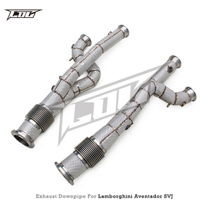 Système d'échappement droit avec bouclier thermique pour Lamborghini Aventador LP770 SVJ/LP780 Ultimae 2019+ - Product Image 6