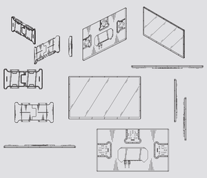Moniteur <span class=keywords><strong>portable</strong></span> triple écran de 18,5 pouces pour la productivité de nouvelle génération, type C, facile à transporter, connexion par un seul câble, extension d'écran - Product Image 6