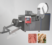 Machine de découpe sous vide pour bacs de 125L à 750L, hachoir à bacs pour la transformation industrielle de saucisses, jambons et viandes