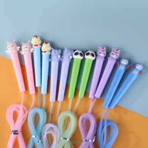 Sẵn sàng để tàu động vật Silicone gel nhảy dây sáng tạo chữ ký Bỏ qua dây cho trẻ em - Product Image 6