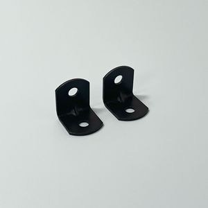 Soporte de esquina de 90 grados Li Hai Hardware, 20x20x18 mm, chapado en negro, para fijación de muebles de gabinete - Product Image 3