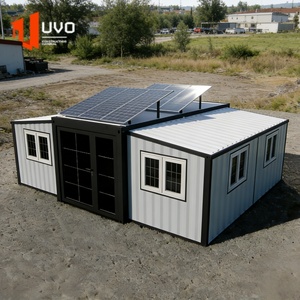 Casa Contenedor de Paneles Sándwich de Acero Expandible de 20 Pies, Prefabricada, Modular, con Energía Solar, Resistente a Huracanes, Diseño Moderno, Tipo Villa - Product Image 3