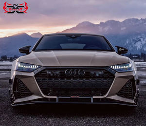 Lèvre de pare-chocs avant en fibre de carbone sèche de haute qualité style <span class=keywords><strong>ABT</strong></span> pour <span class=keywords><strong>Audi</strong></span> <span class=keywords><strong>RS6</strong></span> RS7 2020+ - Kit carrosserie Lowe Lip - Product Image 3